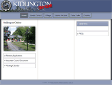 Tablet Screenshot of kidlington-pc.gov.uk